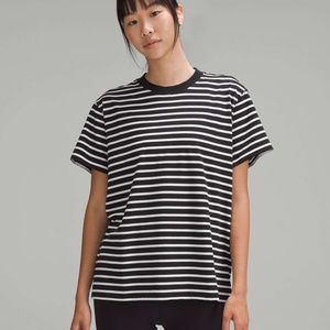 Lululemon | Women's Tops, All Yours Tee - Sz 4/6, Yacht Stripe Black